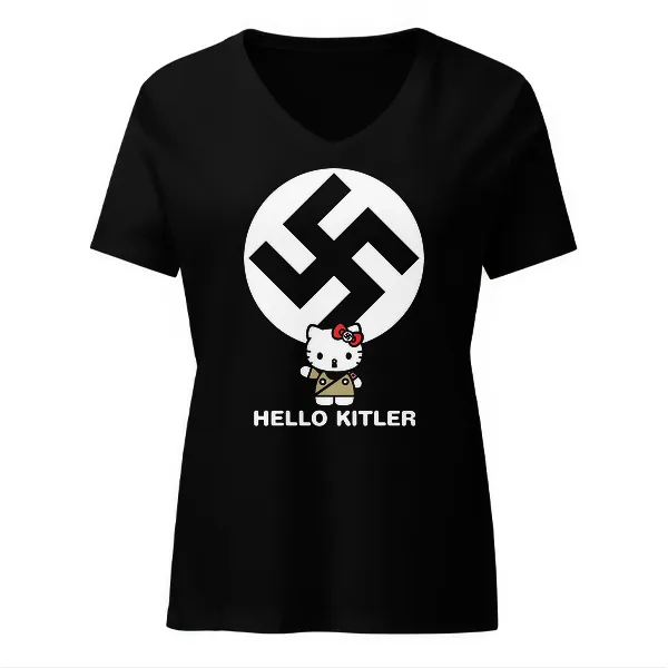 Hello Kitler - Ladies • T-shirt • V-neck • Premium