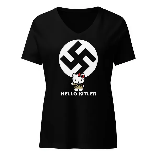 Hello Kitler - Ladies • T-shirt • V-neck • Basic