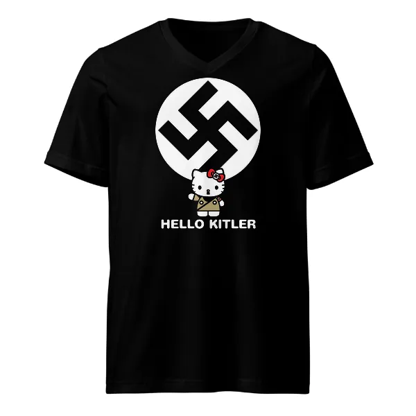 Hello Kitler - Mens • T-shirt • V-neck • Basic
