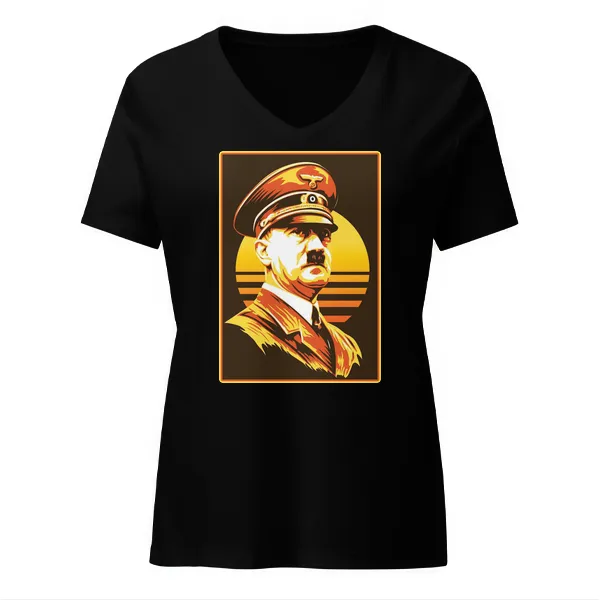 Hitler Retro - Ladies • T-shirt • V-neck • Premium