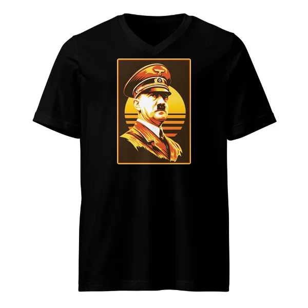 Hitler Retro - Mens • T-shirt • V-neck • Premium