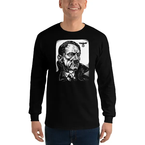 Hitler Sketch - Mens • T-shirt • Long Sleeve • Basic