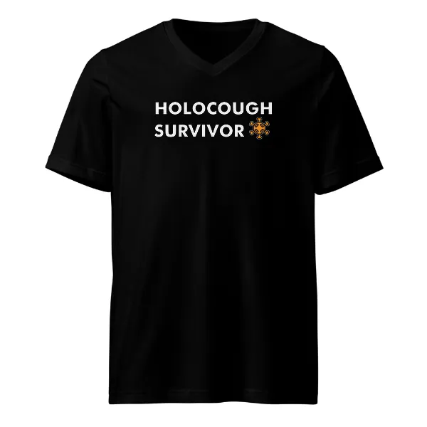 Holocough Survivor - Mens • T-shirt • V-neck • Basic