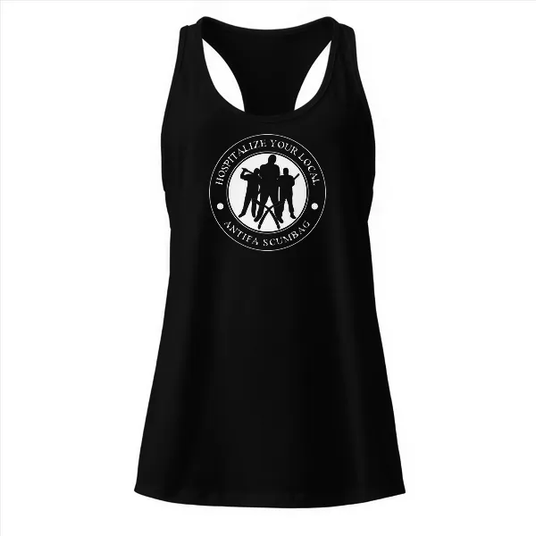 Hospitalize Your Local Antifa Scumbag - Ladies • Razorback Tank • Premium