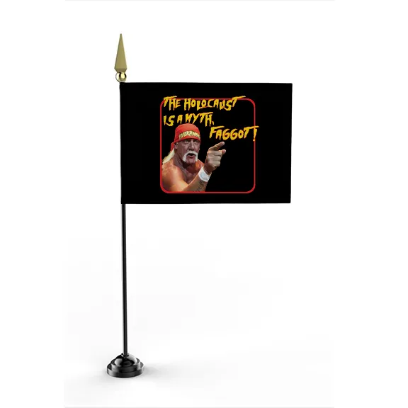 Hulk Fuck You Faggot Holocaust Myth - Flag • Mini