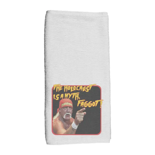 Hulk Fuck You Faggot Holocaust Myth - Hand Towel