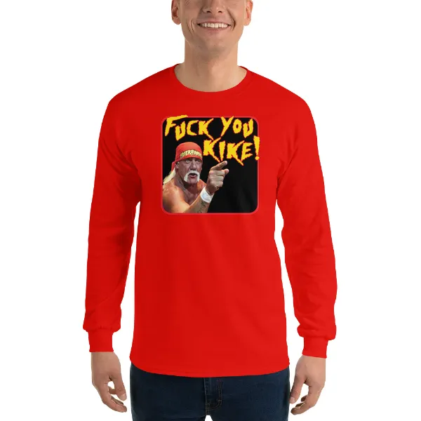 Hulk Fuck You Kike - Mens • T-shirt • Long Sleeve • Basic - Image 3