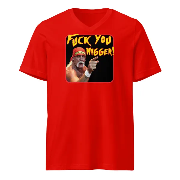 Hulk Fuck You Nigger - Mens • T-shirt • V-neck • Basic - Image 3