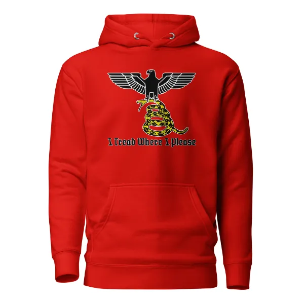 I Tread Where I Please v1 - Mens • Hoodie • Premium - Image 3