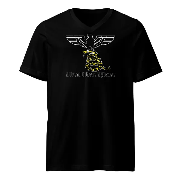 I Tread Where I Please v1 - Mens • T-shirt • V-neck • Basic