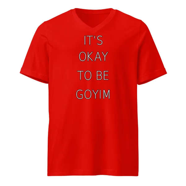 It's Okay To Be Goyim - Mens • T-shirt • V-neck • Premium - Image 3