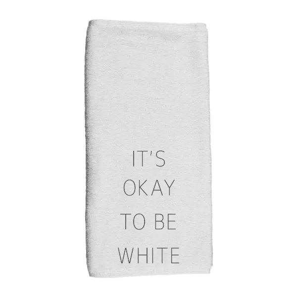 Its Okay To Be White - Hand Towel