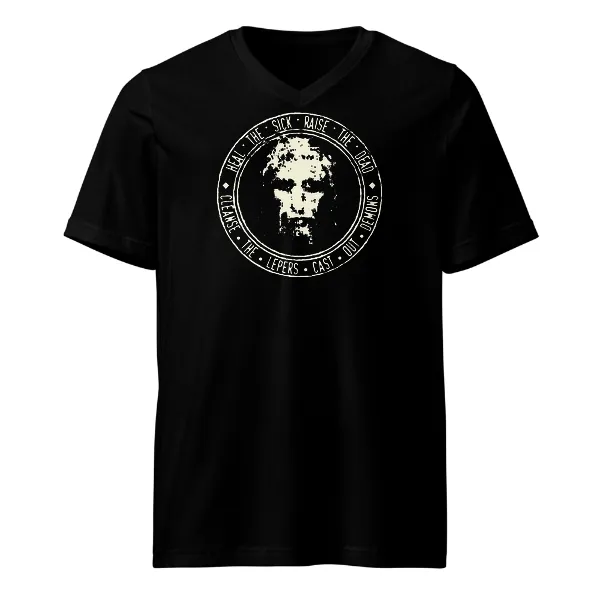 Jesus Shroud - Mens • T-shirt • V-neck • Basic