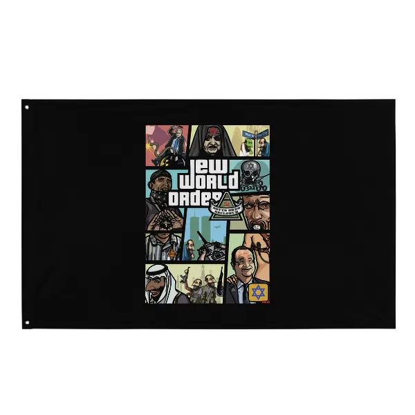 Jew World Order - Flag • Small
