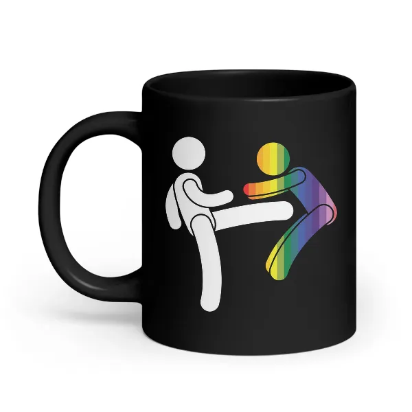 Kick a Faggot - Coffee Mug