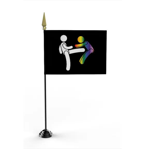 Kick a Faggot - Flag • Mini