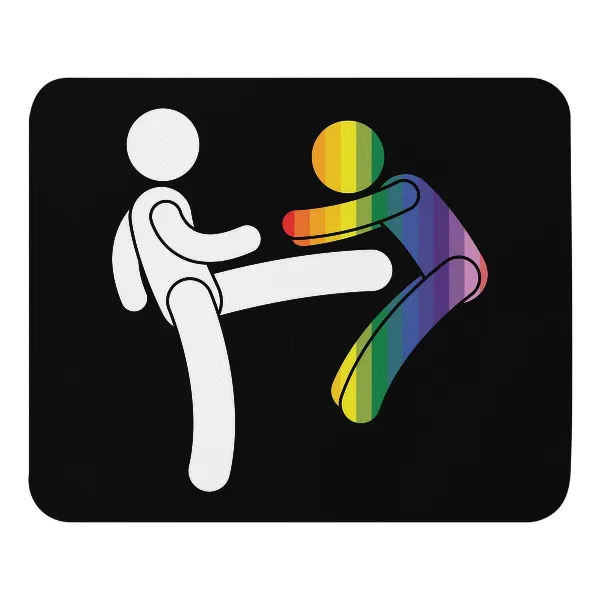 Kick a Faggot - Mouse Pad