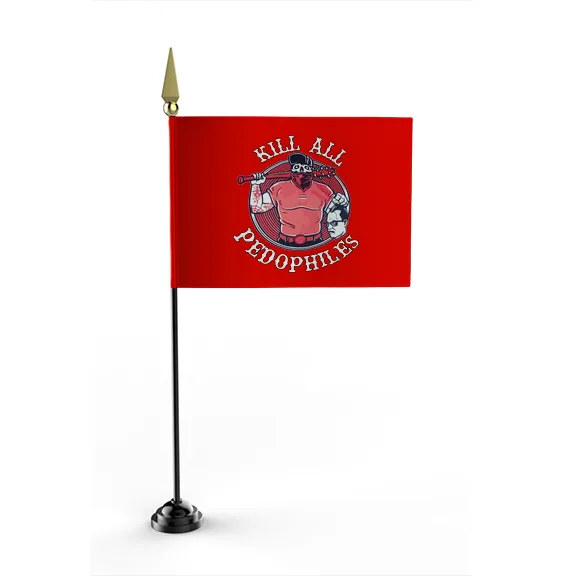 Kill All Pedophiles - Flag • Mini - Image 3
