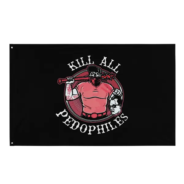 Kill All Pedophiles - Flag • Small