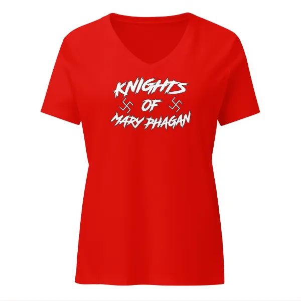 Knights of Mary Phagan - Ladies • T-shirt • V-neck • Premium - Image 3