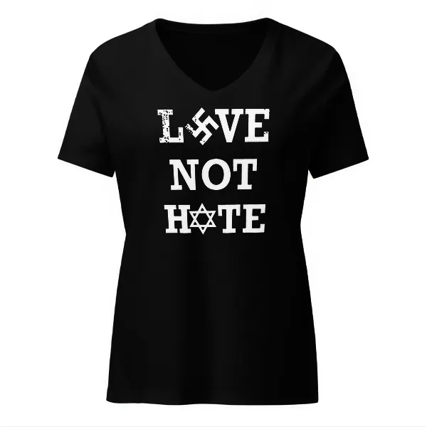 Love Not Hate - Ladies • T-shirt • V-neck • Basic