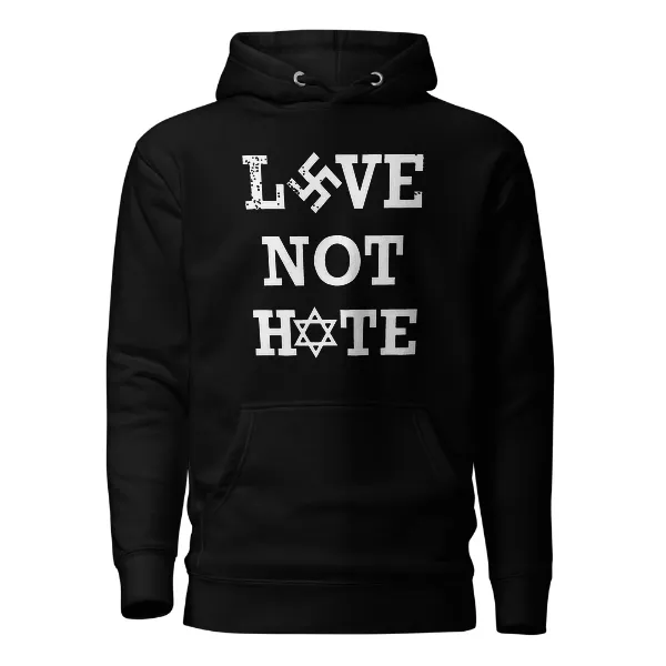 Love Not Hate - Mens • Hoodie • Premium