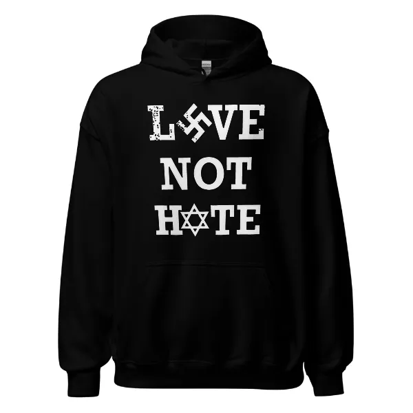 Love Not Hate - Mens • Hoodie • Basic