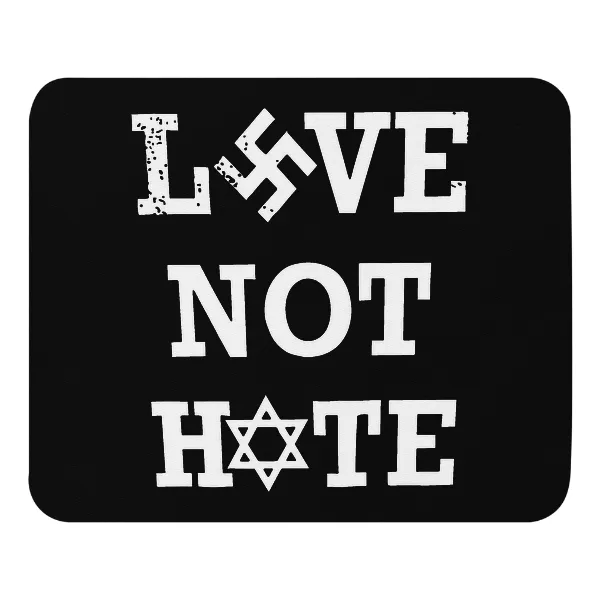 Love Not Hate - Mouse Pad