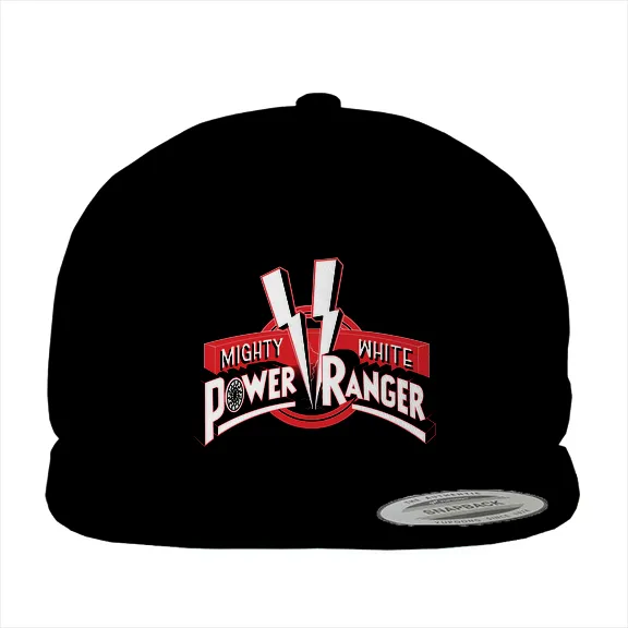 Mighty White Power Ranger - Black Sun - Hat • Cotton Twill