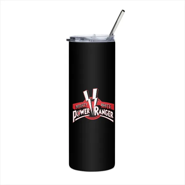 Mighty White Power Ranger - Swastika - Tumbler