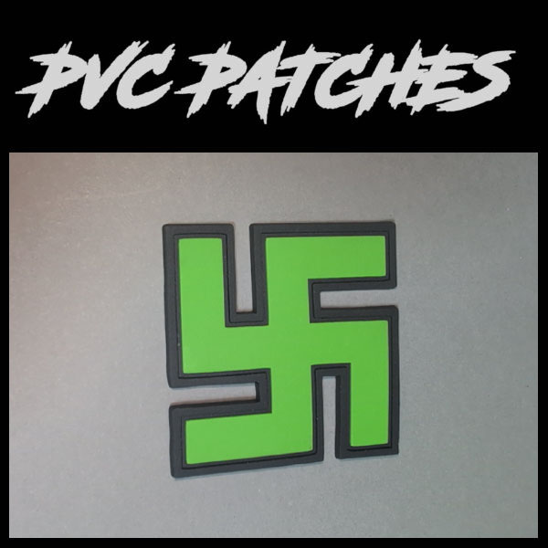 Green Swastika • PVC Patch
