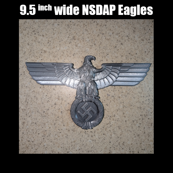 NSDAP Eagle • 9.5inch • SILVER