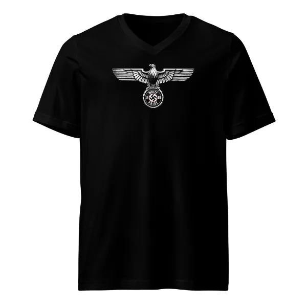 NSDAP War Eagle 1488 Swastika - Mens • T-shirt • V-neck • Premium