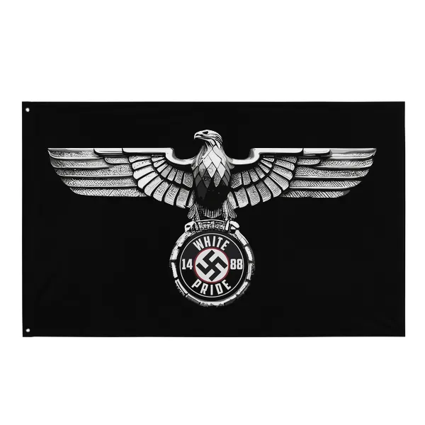 NSDAP War Eagle 1488 Swastika - Flag • Small