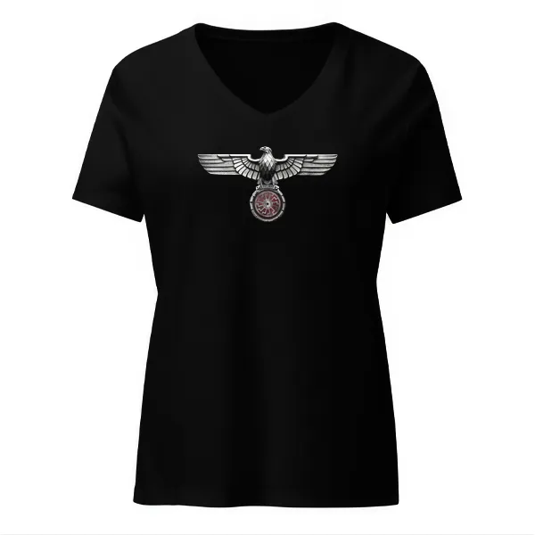 NSDAP War Eagle Sonnenrad - Ladies • T-shirt • V-neck • Basic