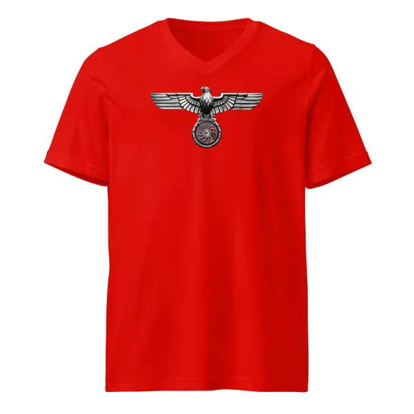 NSDAP War Eagle Sonnenrad - Mens • T-shirt • V-neck • Basic - Image 3