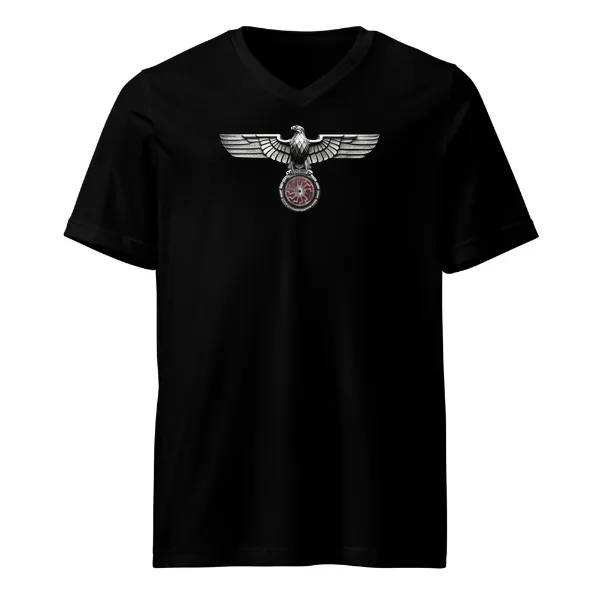 NSDAP War Eagle Sonnenrad - Mens • T-shirt • V-neck • Premium