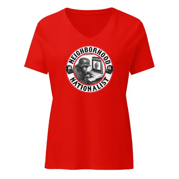 Neighborhood Nationalists - Ladies • T-shirt • V-neck • Premium - Image 3