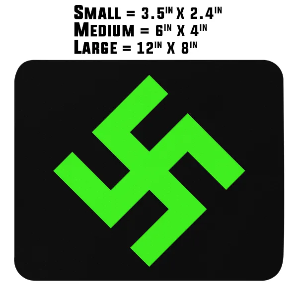 Neon Green Swasika - Magnet