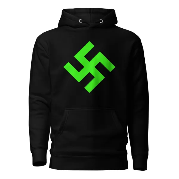 Neon Green Swasika - Mens • Hoodie • Premium