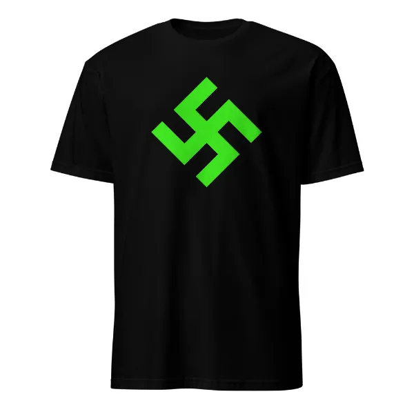 Neon Green Swasika - Mens • T-shirt • Crew • Basic