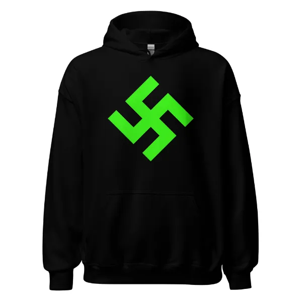Neon Green Swasika - Mens • Hoodie • Basic