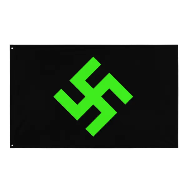 Neon Green Swasika - Flag • Small