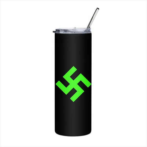 Neon Green Swasika - Tumbler