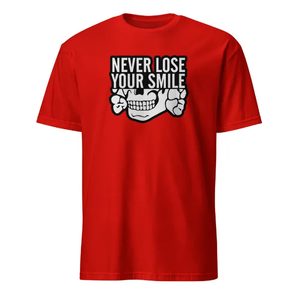 Never Lose Your Smile - Mens • T-shirt • Crew • Basic - Image 3