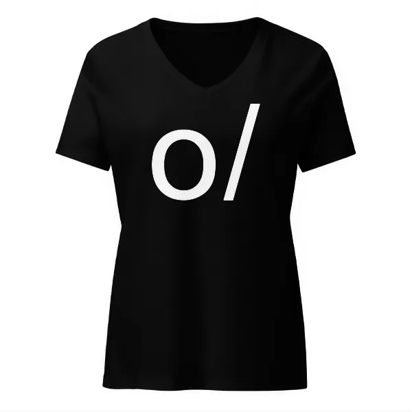 O Backslash - Ladies • T-shirt • V-neck • Basic