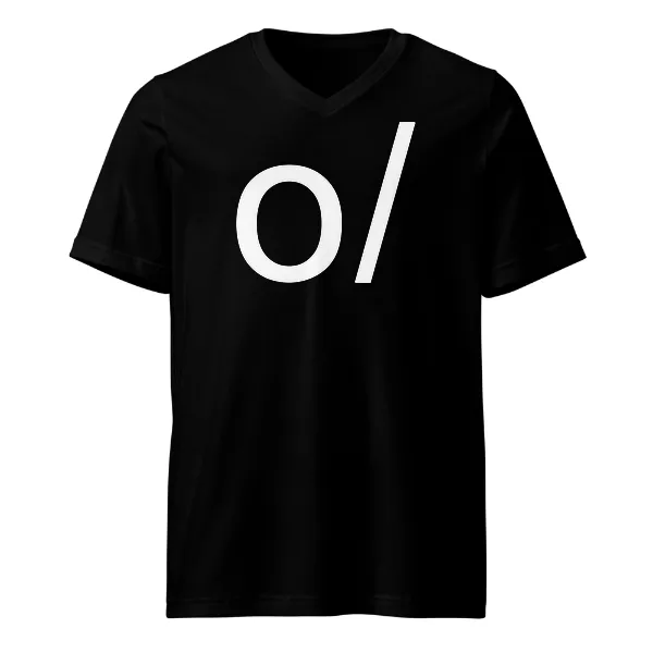 O Backslash - Mens • T-shirt • V-neck • Basic
