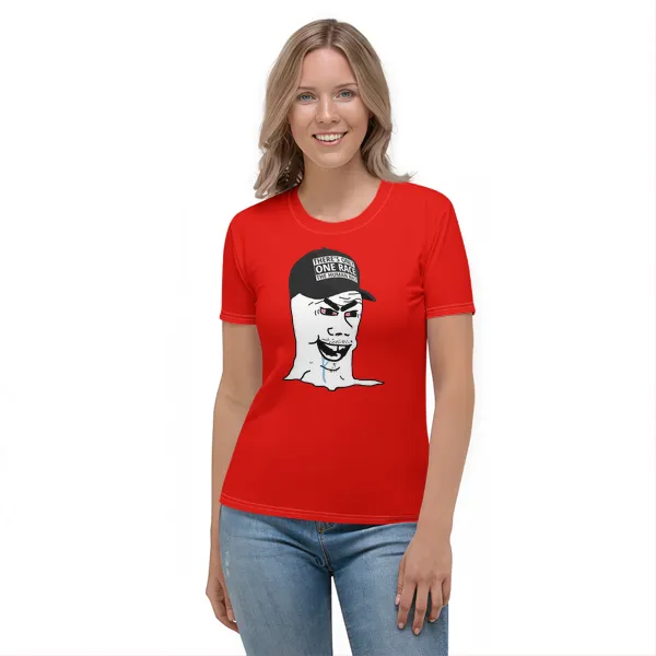 One Race Retard - Ladies • T-shirt • Crew • Premium - Image 3