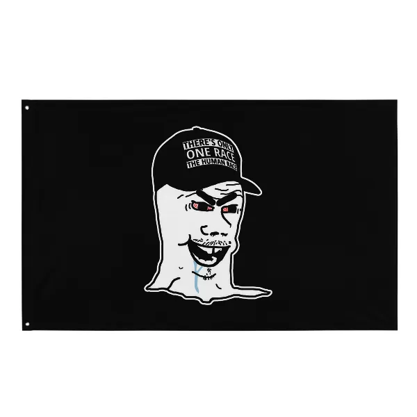 One Race Retard - Flag • Small