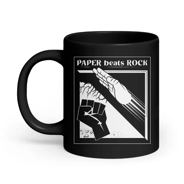 Paper Beats Rocks - Coffee Mug